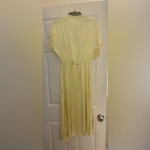 Yellow midi formal dress